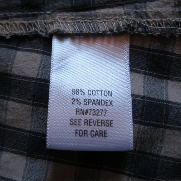 Sonoma Life + Style Blue and Tan Long Sleeve Shirt - Picture 10 of 11